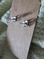 Vintage Cat button earrings studs