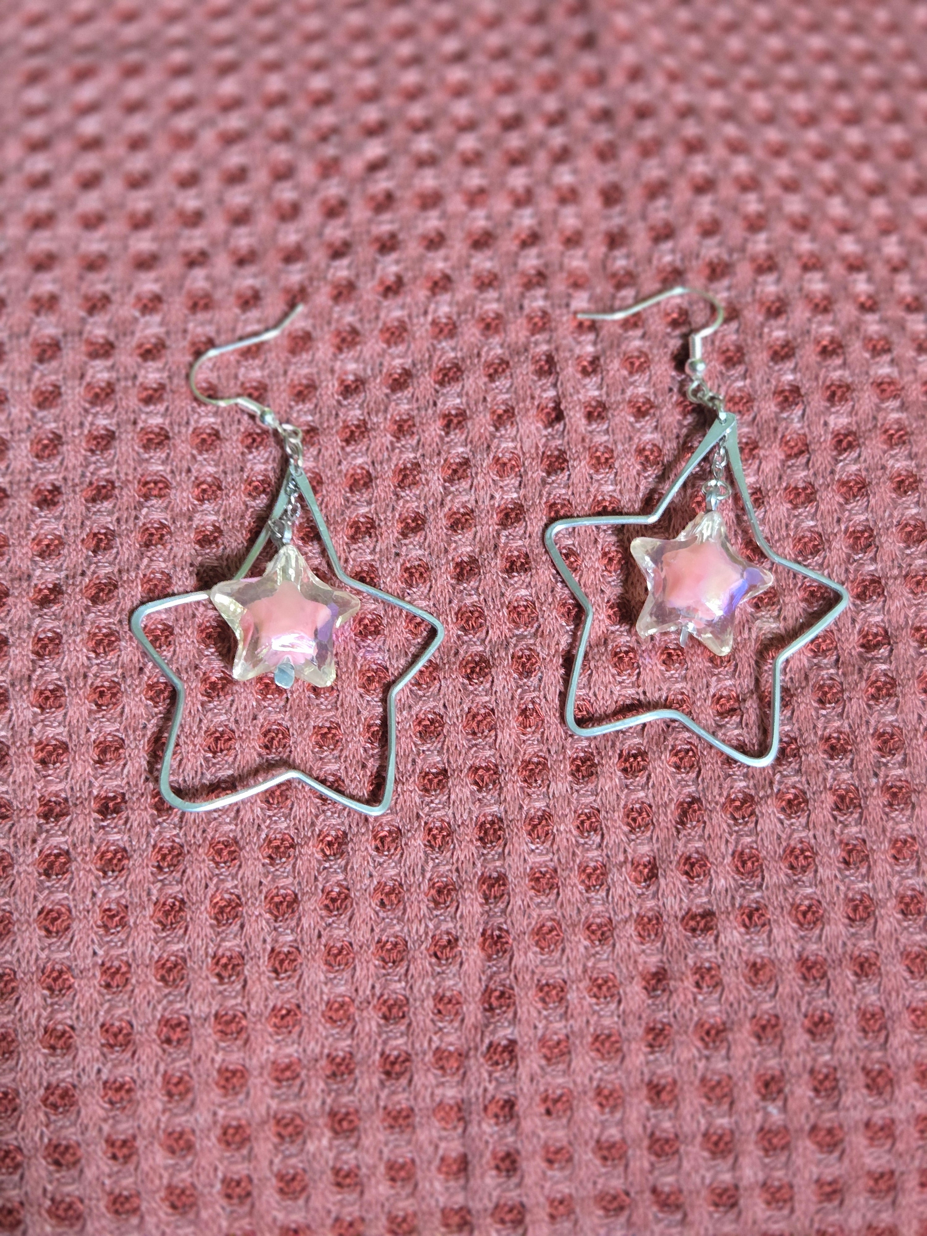 Double star earrings